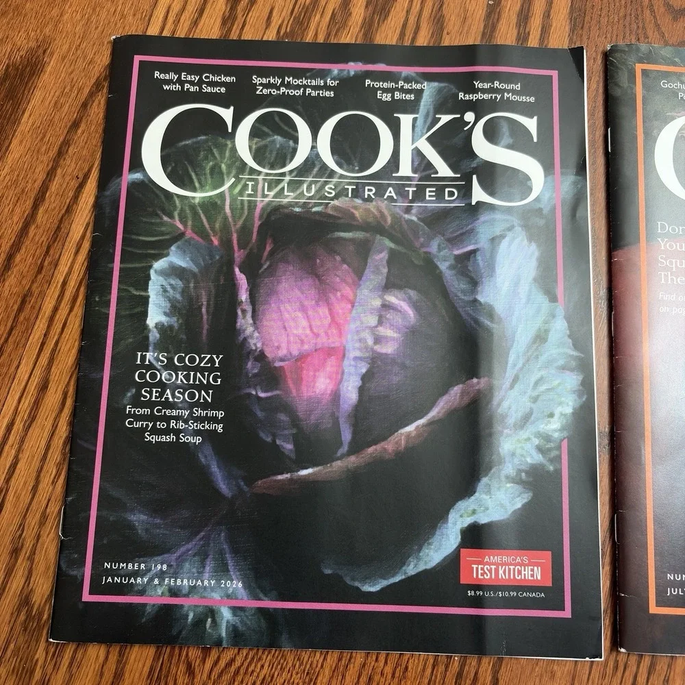 Lot of 2 - Cook's Illustrated Issue #201 & 198 2026 America's Test Kitchen